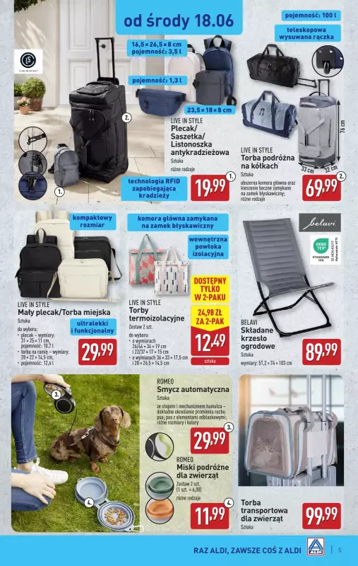 Aldi - gazetka promocyjna Aldi ma to coś! od środy 18.06 do soboty 21.06 - strona 5
