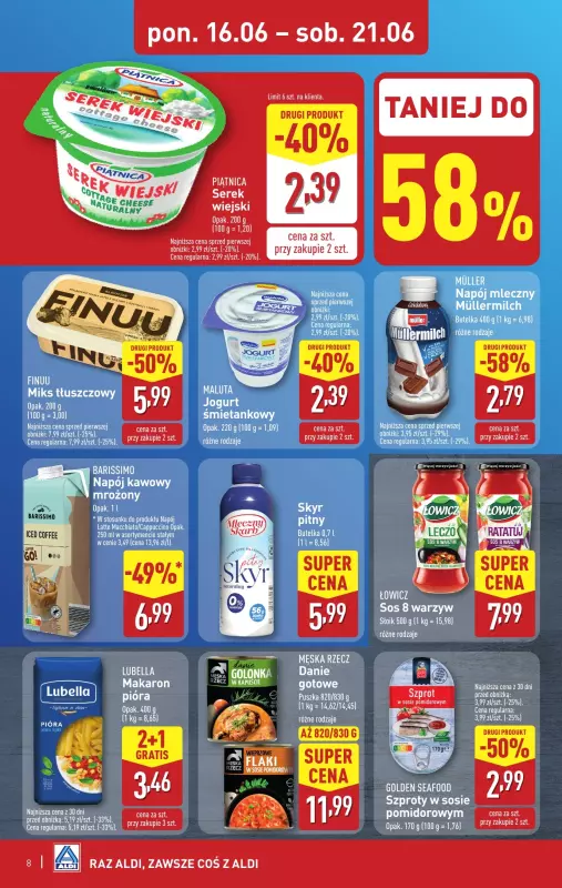 Aldi - gazetka promocyjna Pełny katalog! od poniedziałku 16.06 do soboty 21.06 - strona 8