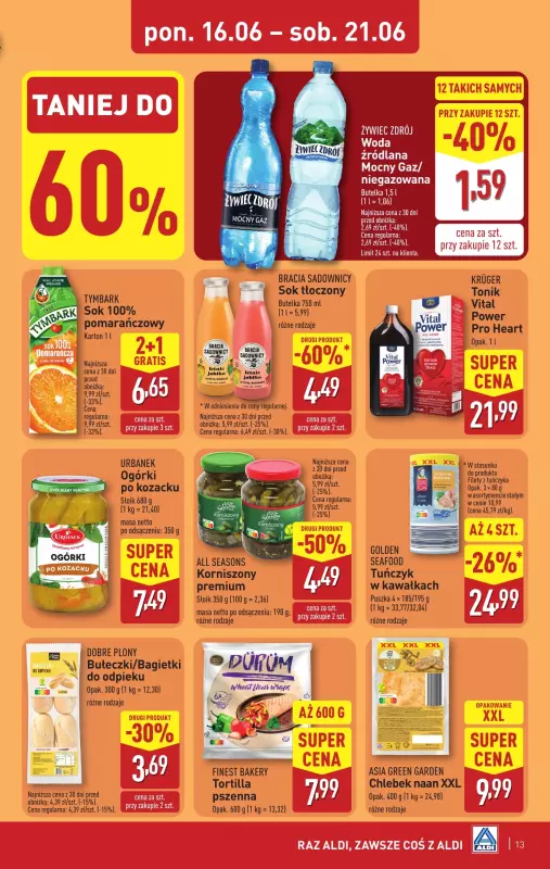 Aldi - gazetka promocyjna Pełny katalog! od poniedziałku 16.06 do soboty 21.06 - strona 13