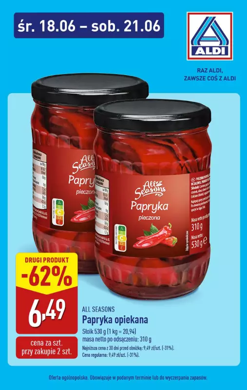 Aldi - gazetka promocyjna Weekend super cen w Aldi! od środy 18.06 do soboty 21.06 - strona 8