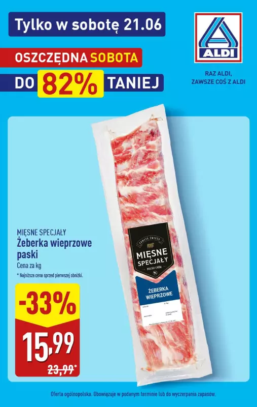 Aldi - gazetka promocyjna Oszczędna sobota - do 82% taniej!   - strona 3