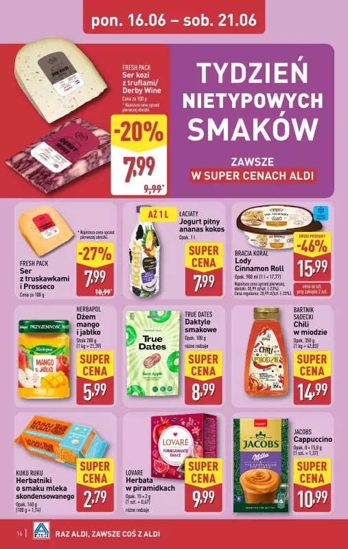 Aldi - gazetka promocyjna Pełny katalog! od poniedziałku 16.06 do soboty 21.06 - strona 16