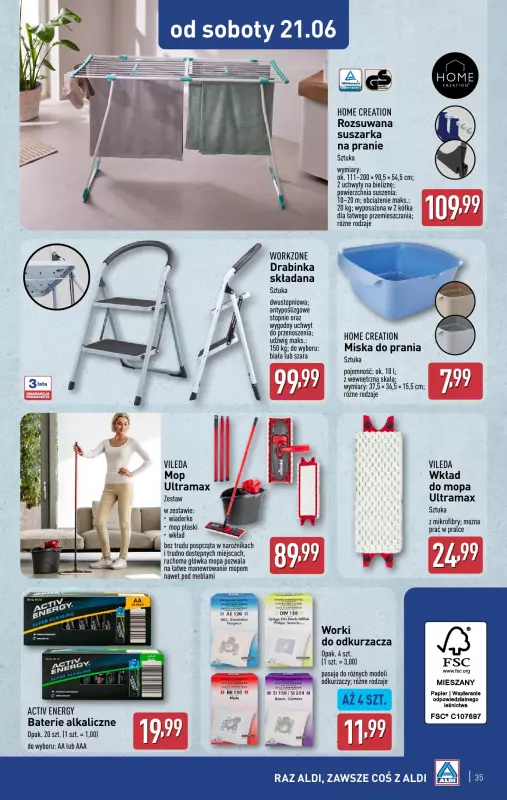 Aldi - gazetka promocyjna Pełny katalog! od poniedziałku 16.06 do soboty 21.06 - strona 35