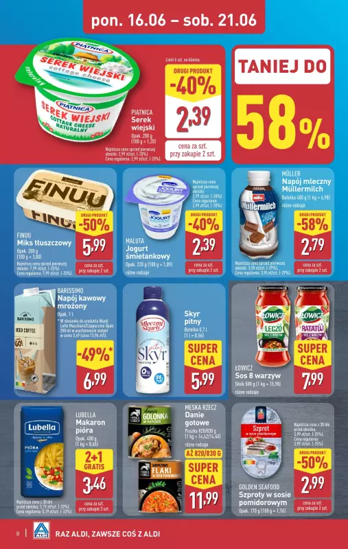 Aldi - gazetka promocyjna Pełny katalog! od poniedziałku 16.06 do soboty 21.06 - strona 8