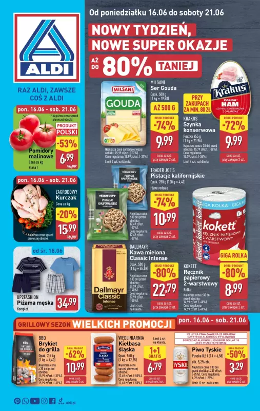 Aldi - gazetka promocyjna Pełny katalog! od poniedziałku 16.06 do soboty 21.06