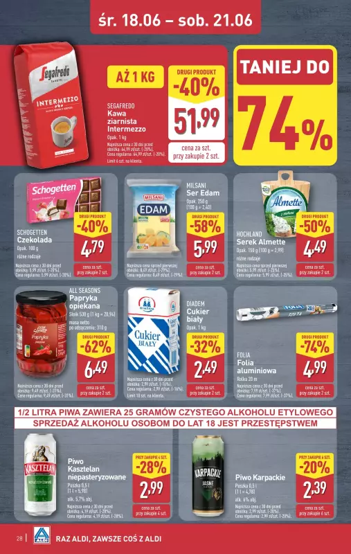 Aldi - gazetka promocyjna Pełny katalog! od poniedziałku 16.06 do soboty 21.06 - strona 28