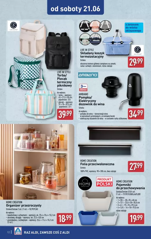 Aldi - gazetka promocyjna Aldi ma to coś! od środy 18.06 do soboty 21.06 - strona 12