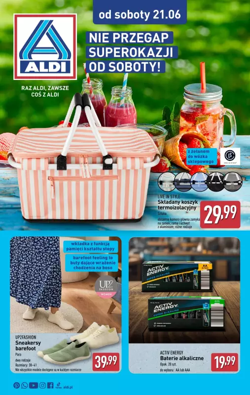 Aldi - gazetka promocyjna Super okazje od soboty! od soboty 21.06 do soboty 21.06