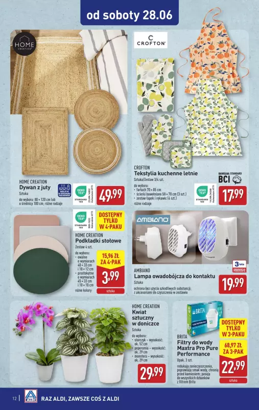 Aldi - gazetka promocyjna Aldi ma to coś! od środy 25.06 do soboty 28.06 - strona 12