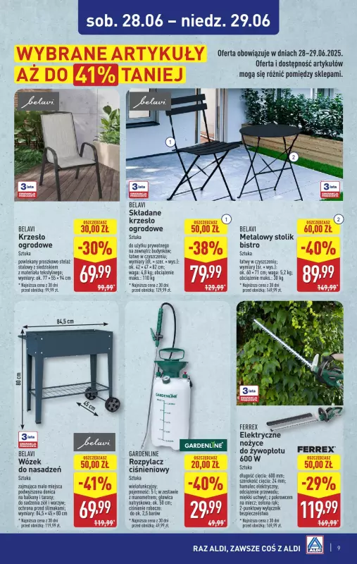 Aldi - gazetka promocyjna Aldi ma to coś! od środy 25.06 do soboty 28.06 - strona 9