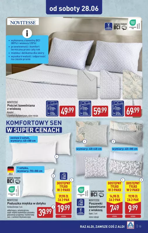 Aldi - gazetka promocyjna Aldi ma to coś! od środy 25.06 do soboty 28.06 - strona 13