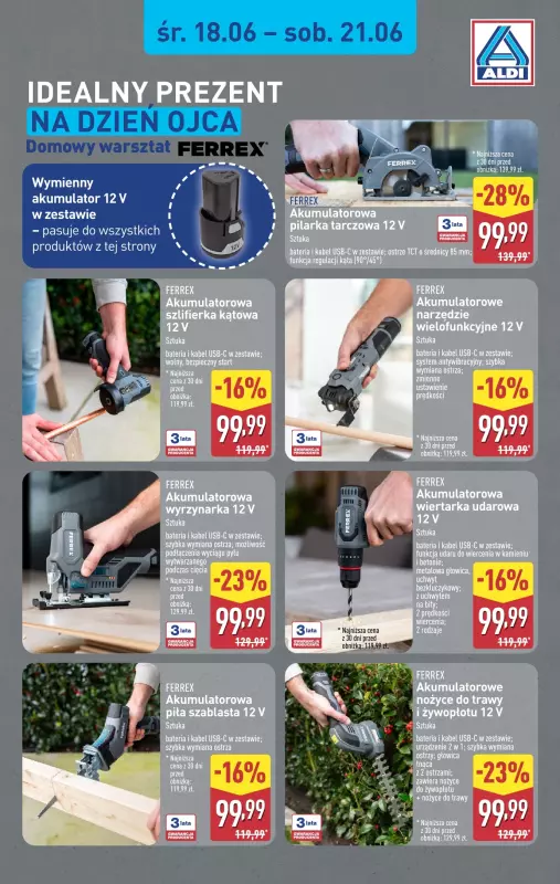 Aldi - gazetka promocyjna Prezenty na Dzień Ojca w Aldi! od środy 18.06 do soboty 21.06