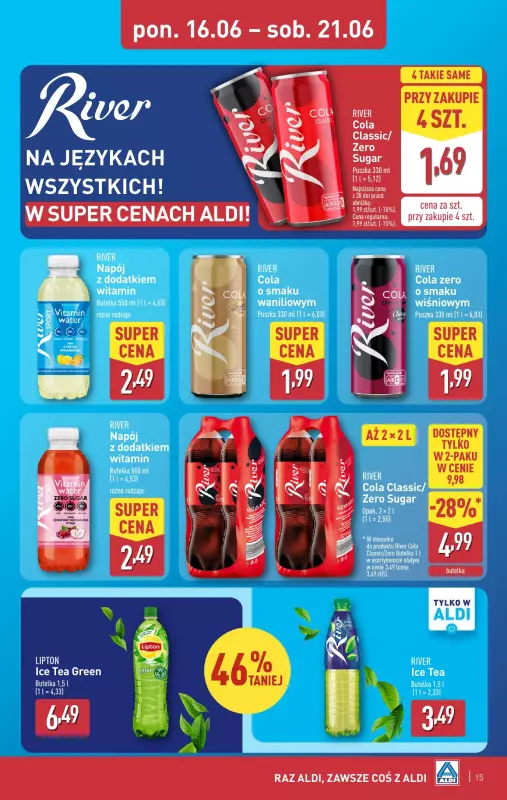 Aldi - gazetka promocyjna Pełny katalog! od poniedziałku 16.06 do soboty 21.06 - strona 15
