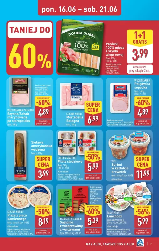 Aldi - gazetka promocyjna Pełny katalog! od poniedziałku 16.06 do soboty 21.06 - strona 7