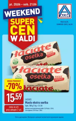 Aldi - gazetka promocyjna Weekend super cen w Aldi! od piątku 20.06 do soboty 21.06