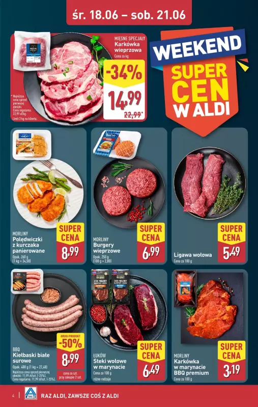 Aldi - gazetka promocyjna Weekend super cen w Aldi! od środy 18.06 do soboty 21.06 - strona 4
