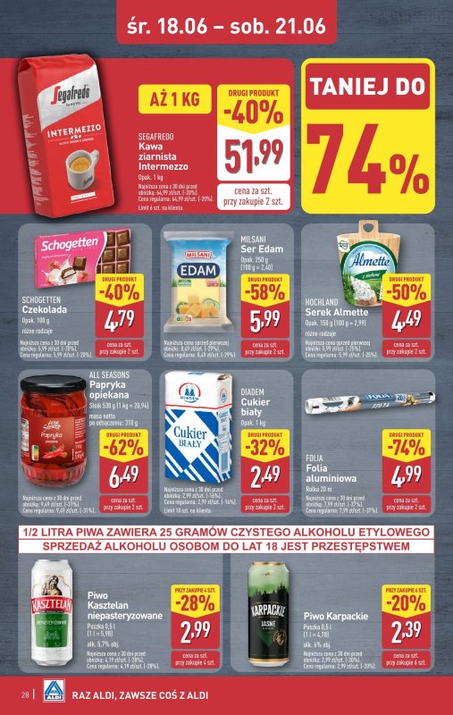 Aldi - gazetka promocyjna Pełny katalog! od poniedziałku 16.06 do soboty 21.06 - strona 28