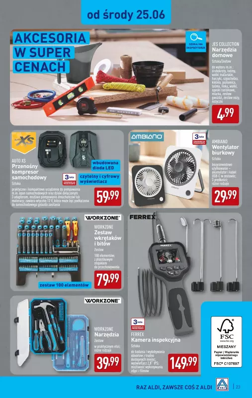 Aldi - gazetka promocyjna Pełny katalog! od poniedziałku 23.06 do niedzieli 29.06 - strona 23