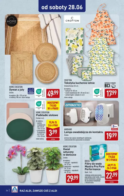Aldi - gazetka promocyjna Pełny katalog! od poniedziałku 23.06 do niedzieli 29.06 - strona 36