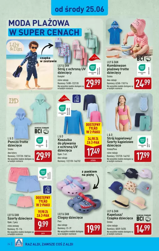 Aldi - gazetka promocyjna Pełny katalog! od poniedziałku 23.06 do niedzieli 29.06 - strona 24