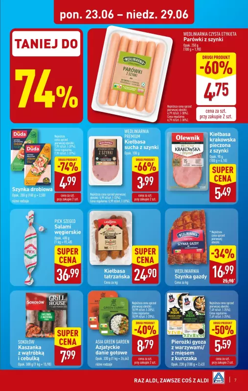 Aldi - gazetka promocyjna Pełny katalog! od poniedziałku 23.06 do niedzieli 29.06 - strona 7