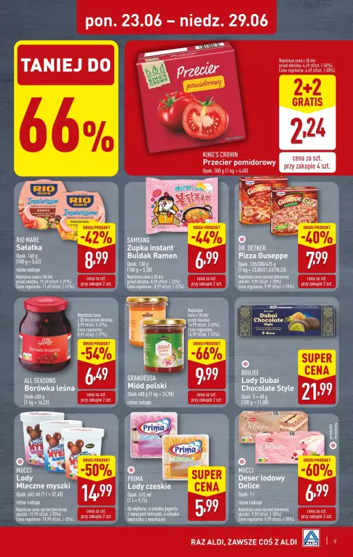 Aldi - gazetka promocyjna Pełny katalog! od poniedziałku 23.06 do niedzieli 29.06 - strona 9