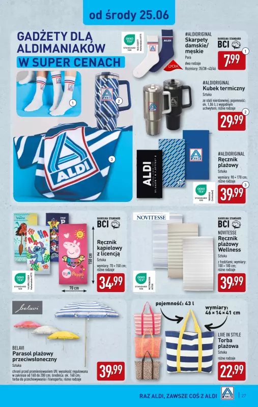 Aldi - gazetka promocyjna Pełny katalog! od poniedziałku 23.06 do niedzieli 29.06 - strona 27