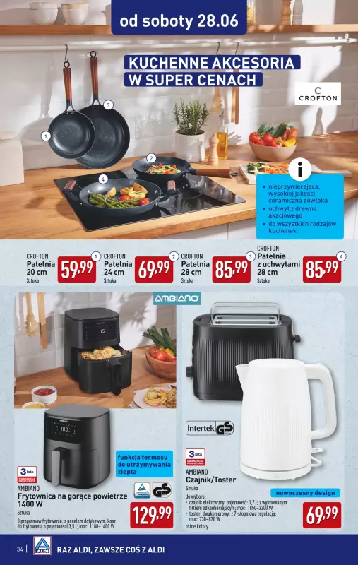 Aldi - gazetka promocyjna Pełny katalog! od poniedziałku 23.06 do niedzieli 29.06 - strona 34