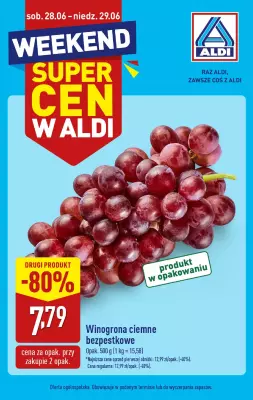 Aldi - gazetka promocyjna Weekend super cen w Aldi! od soboty 28.06 do niedzieli 29.06