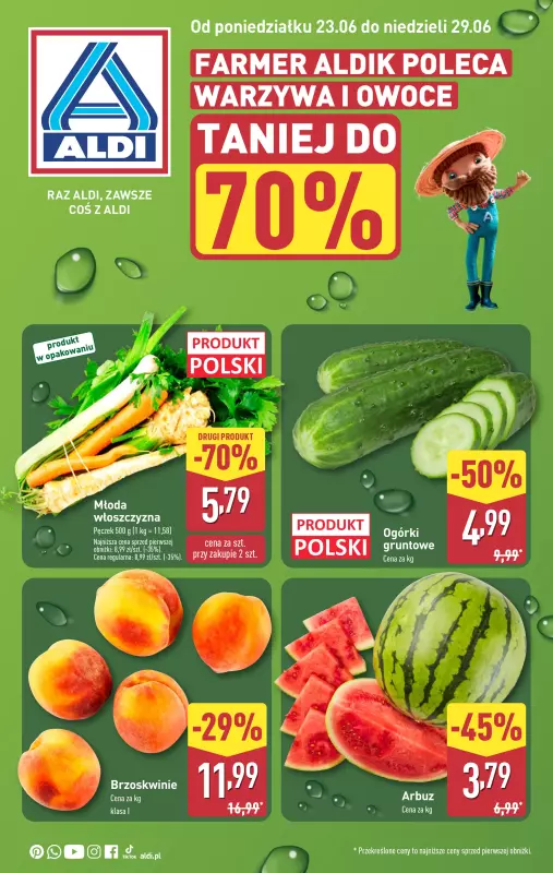 Aldi - gazetka promocyjna Farmer Aldik poleca!  