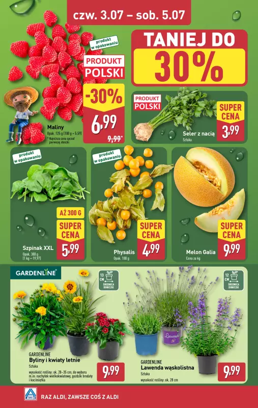Aldi - gazetka promocyjna Farmer Aldik poleca! od poniedziałku 30.06 do soboty 05.07 - strona 5