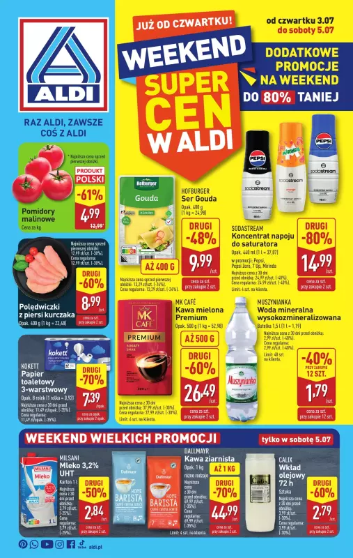Aldi - gazetka promocyjna Weekend super cen w Aldi!  