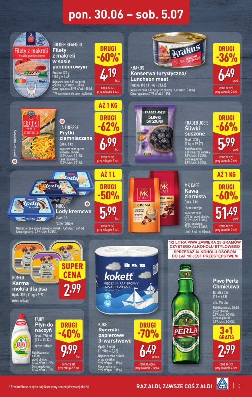 Aldi - gazetka promocyjna Weekend super cen w Aldi! od czwartku 03.07 do soboty 05.07 - strona 3