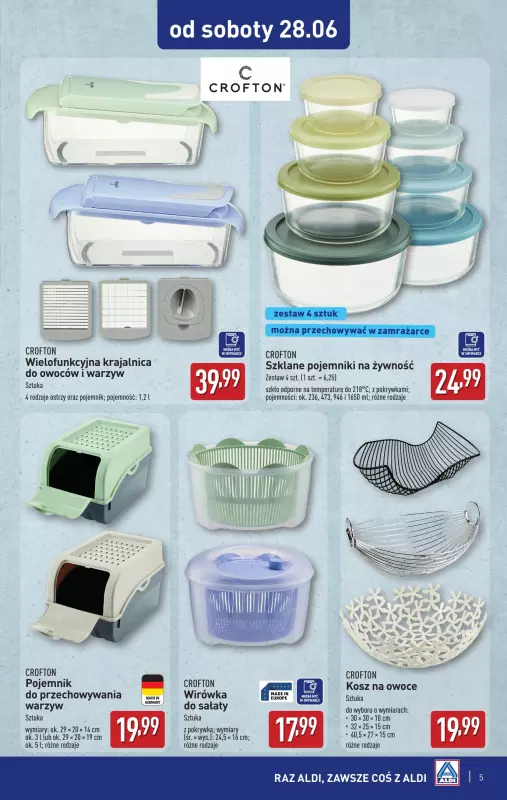 Aldi - gazetka promocyjna Super okazje od soboty! od poniedziałku 30.06 do piątku 04.07 - strona 5