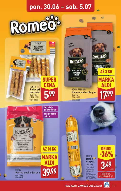 Aldi - gazetka promocyjna Dzień Psa w Aldi   - strona 3