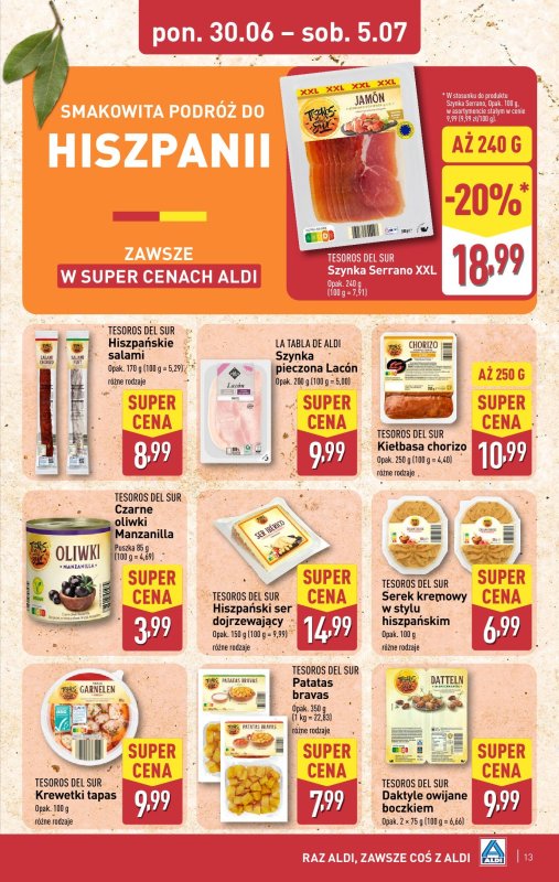 Aldi - gazetka promocyjna Pełny katalog! od poniedziałku 30.06 do soboty 05.07 - strona 13