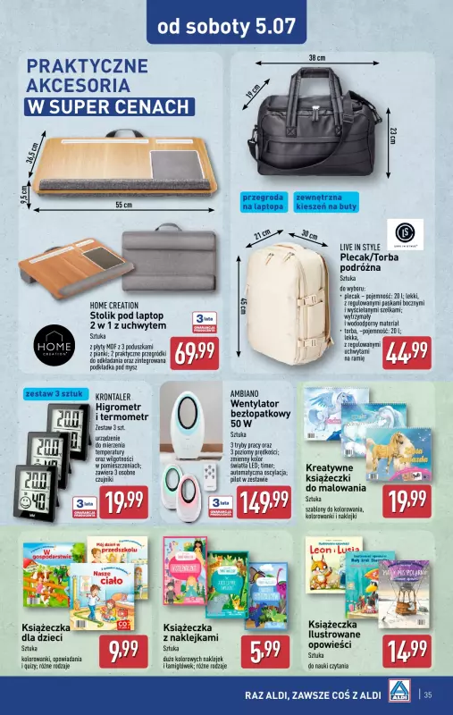 Aldi - gazetka promocyjna Pełny katalog! od poniedziałku 30.06 do soboty 05.07 - strona 35
