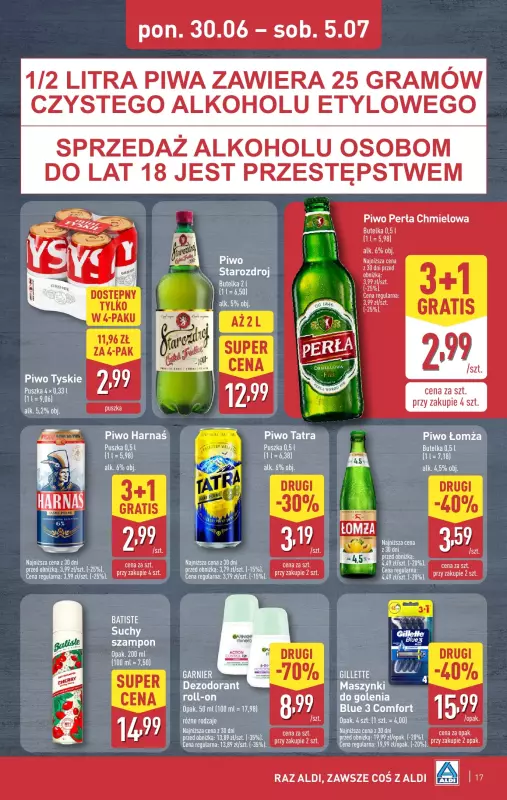 Aldi - gazetka promocyjna Pełny katalog! od poniedziałku 30.06 do soboty 05.07 - strona 17