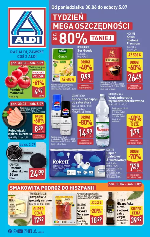 Aldi - gazetka promocyjna Pełny katalog! od poniedziałku 30.06 do soboty 05.07