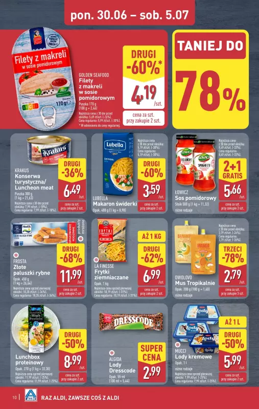 Aldi - gazetka promocyjna Pełny katalog! od poniedziałku 30.06 do soboty 05.07 - strona 10