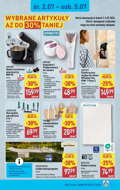 Aldi - gazetka promocyjna Aldi ma to coś! od środy 02.07 do soboty 05.07 - strona 3