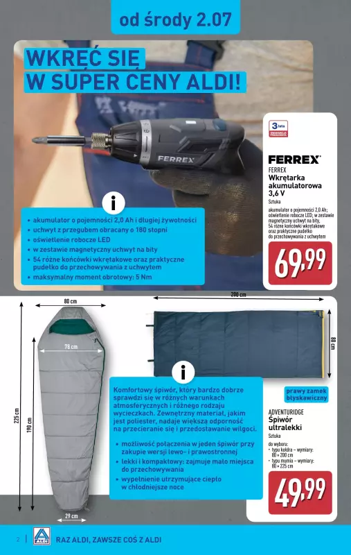 Aldi - gazetka promocyjna Aldi ma to coś! od środy 02.07 do soboty 05.07 - strona 2