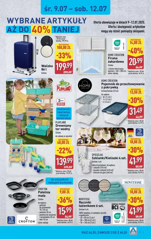 Aldi - gazetka promocyjna Aldi ma to coś! od środy 09.07 do soboty 12.07 - strona 3