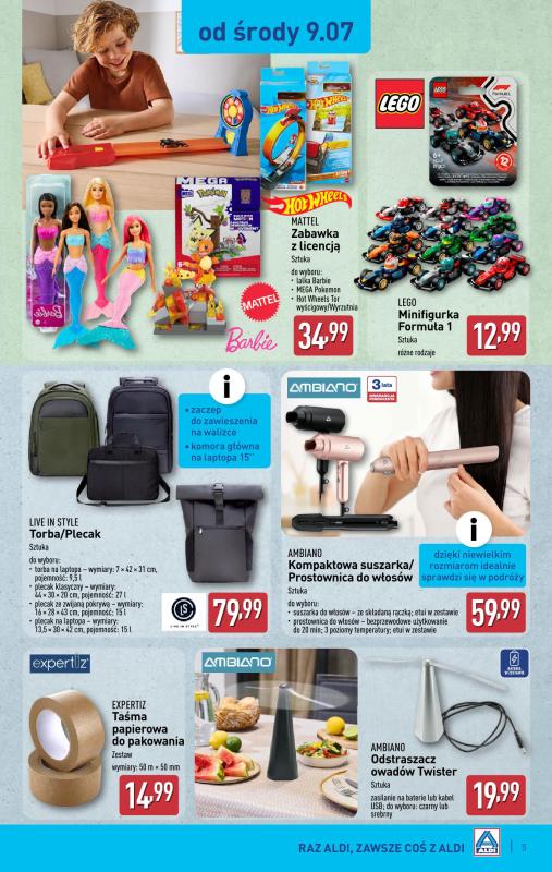 Aldi - gazetka promocyjna Aldi ma to coś! od środy 09.07 do soboty 12.07 - strona 5