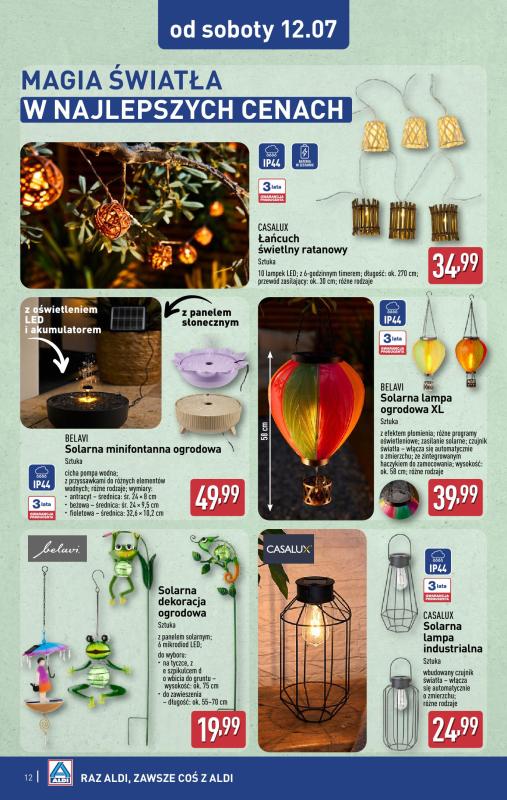 Aldi - gazetka promocyjna Aldi ma to coś! od środy 09.07 do soboty 12.07 - strona 12