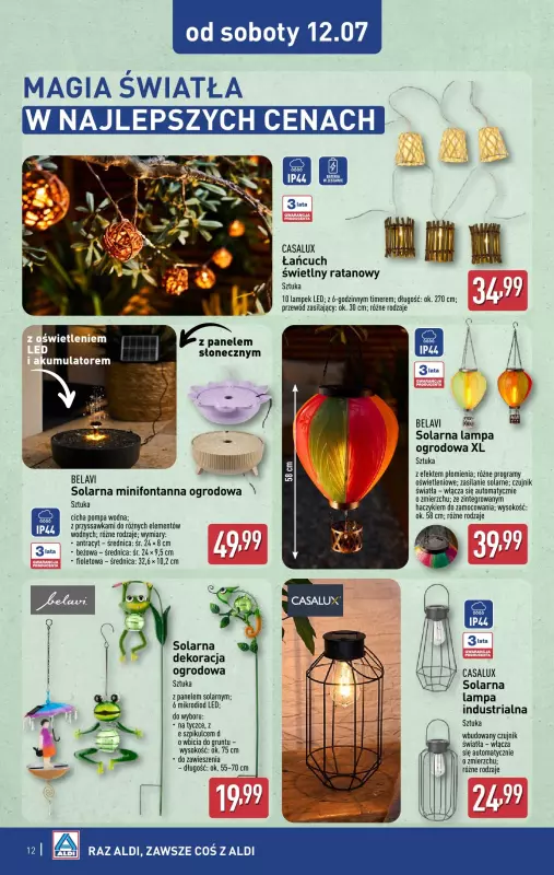 Aldi - gazetka promocyjna Aldi ma to coś! od środy 09.07 do soboty 12.07 - strona 12