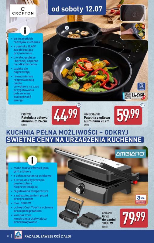 Aldi - gazetka promocyjna Aldi ma to coś! od środy 09.07 do soboty 12.07 - strona 8