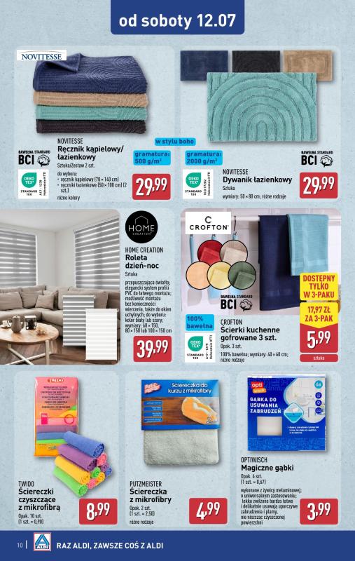 Aldi - gazetka promocyjna Aldi ma to coś! od środy 09.07 do soboty 12.07 - strona 10