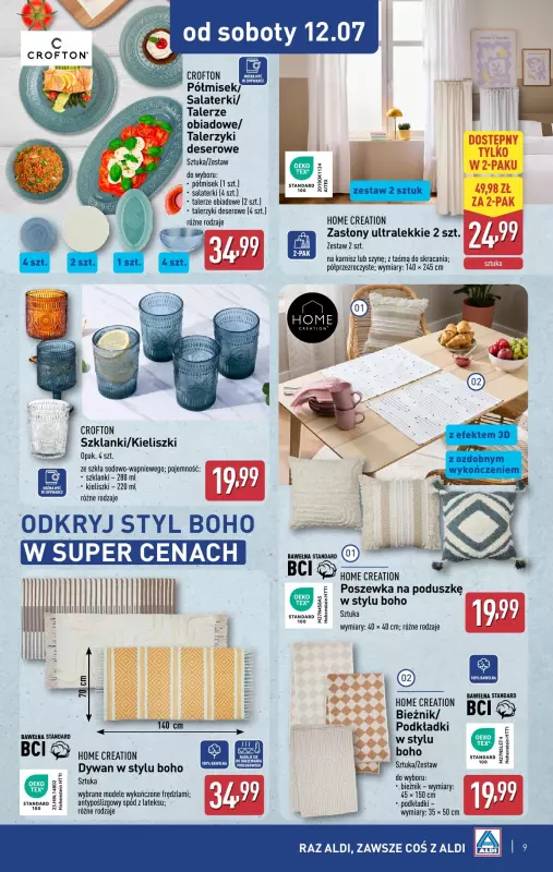 Aldi - gazetka promocyjna Aldi ma to coś! od środy 09.07 do soboty 12.07 - strona 9