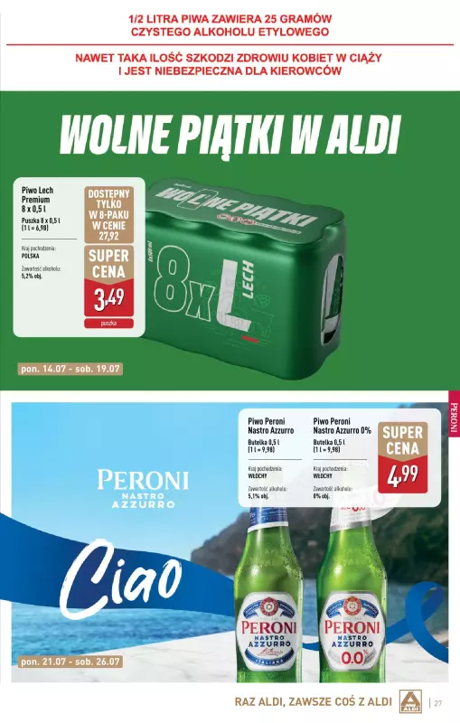 Aldi - gazetka promocyjna Świat alkoholi w Aldi od poniedziałku 07.07 do soboty 02.08 - strona 27